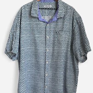 TOMMY BAHAMA 100% Silk Polka Dot Button Up Shirt✨